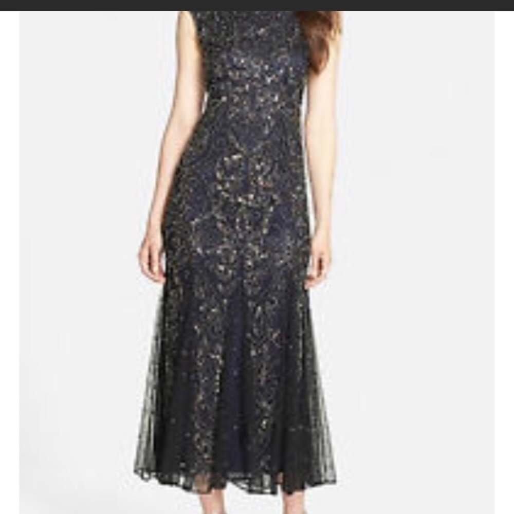 Pissarro Nights navy blue dress